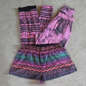 3 Pcs. VS PINK Shorts & PJ Bottoms